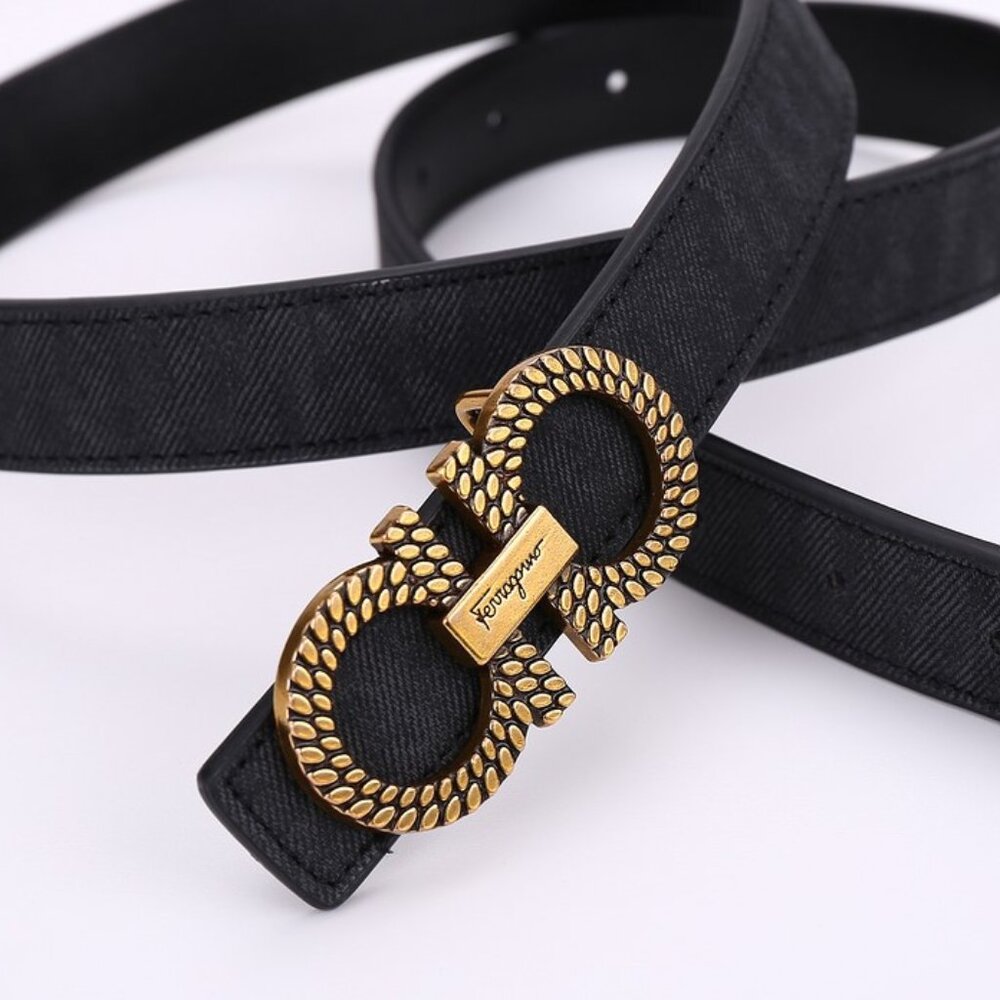 FERRAGAMO  New Gancini Chain  Belt
